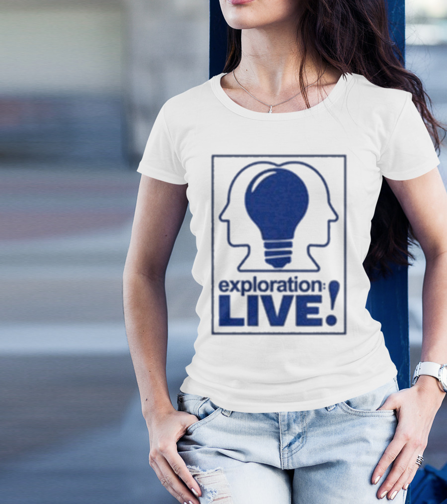Exploration Live Heads With Lightbulb Icon T-Shirt
