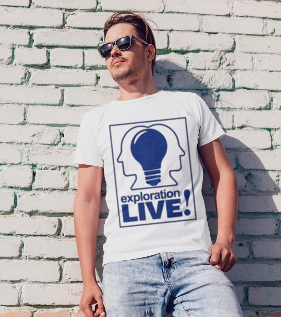 Exploration Live Heads With Lightbulb Icon T-Shirt