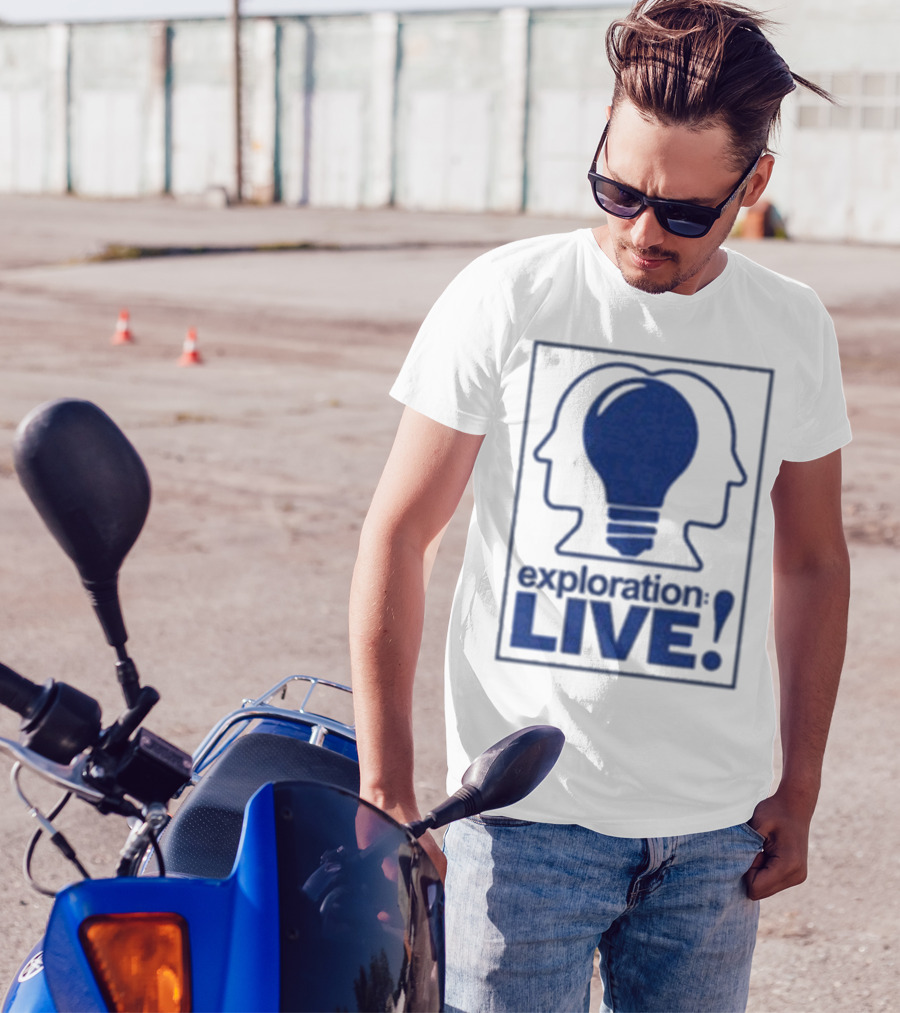 Exploration Live Heads With Lightbulb Icon T-Shirt