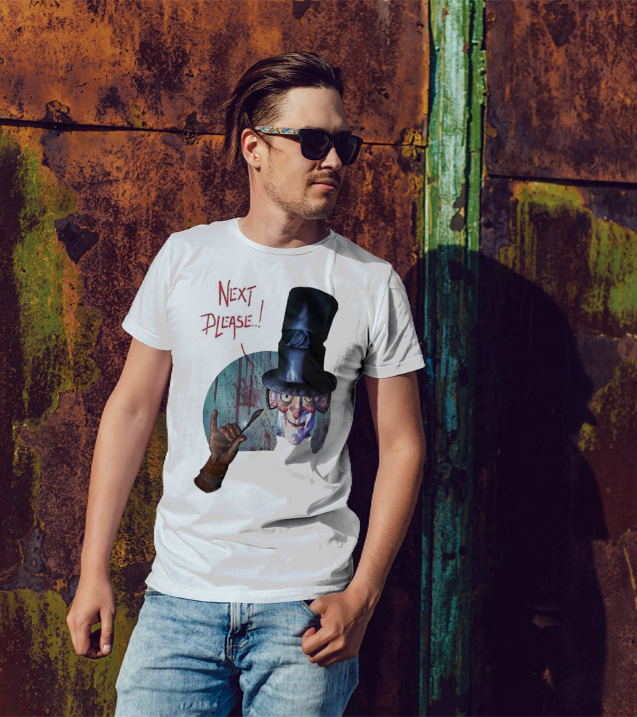 John Bolton1989 Next Please Horror Graffiti Halloween T-Shirt