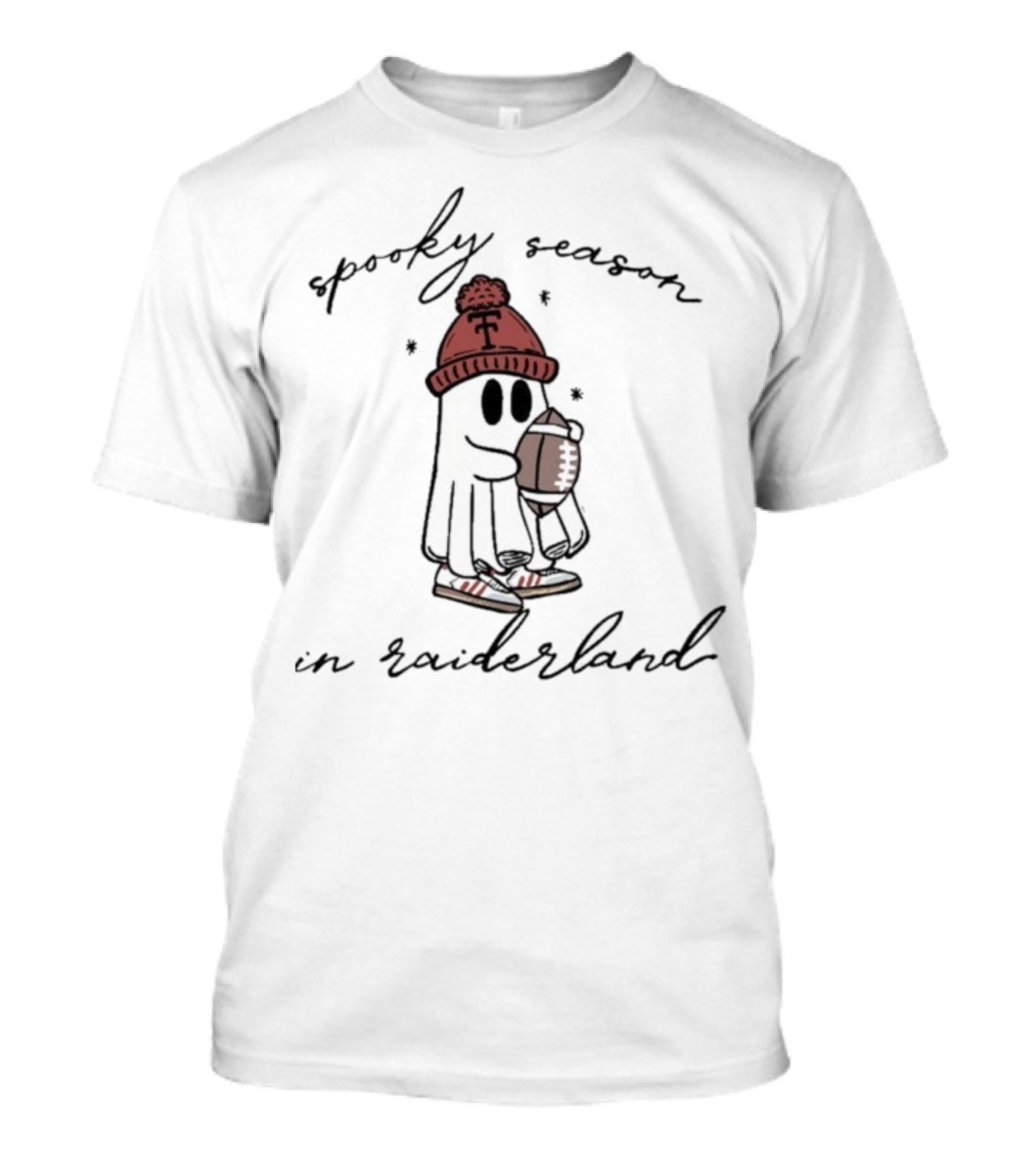 Texas Tech Red Raiders Spooky Season Football Ghost In Raiderland T-Shirt