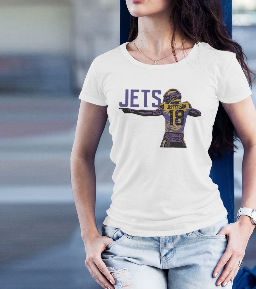 Justin Jefferson Jets 18 Minnesota Vikings Football T-Shirt