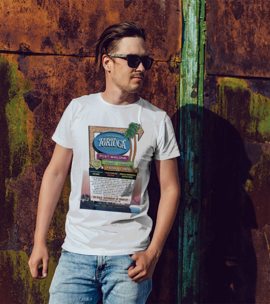 Rock The Ocean’s Tortuga Music Festival April 10 12 2026 Ft Lauderdale Beach Post Malone Riley Green Kenny Chesney T-Shirt