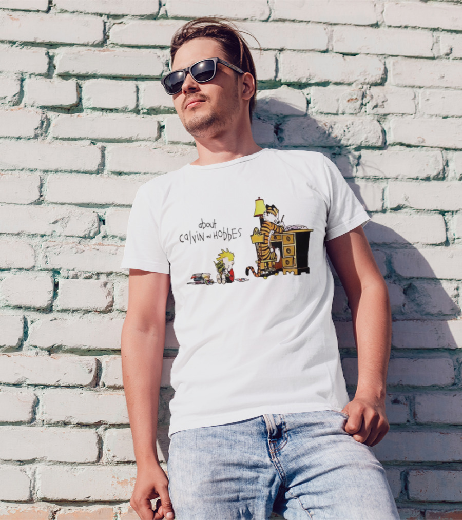About Calvin And Hobbes Comics Reading And Writing T-Shirt