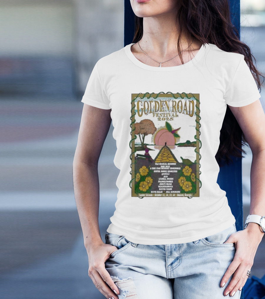 Golden Road Festival Buford Georgia October 17-20 2025 Taj Mahal Quintet Concert Event T-Shirt