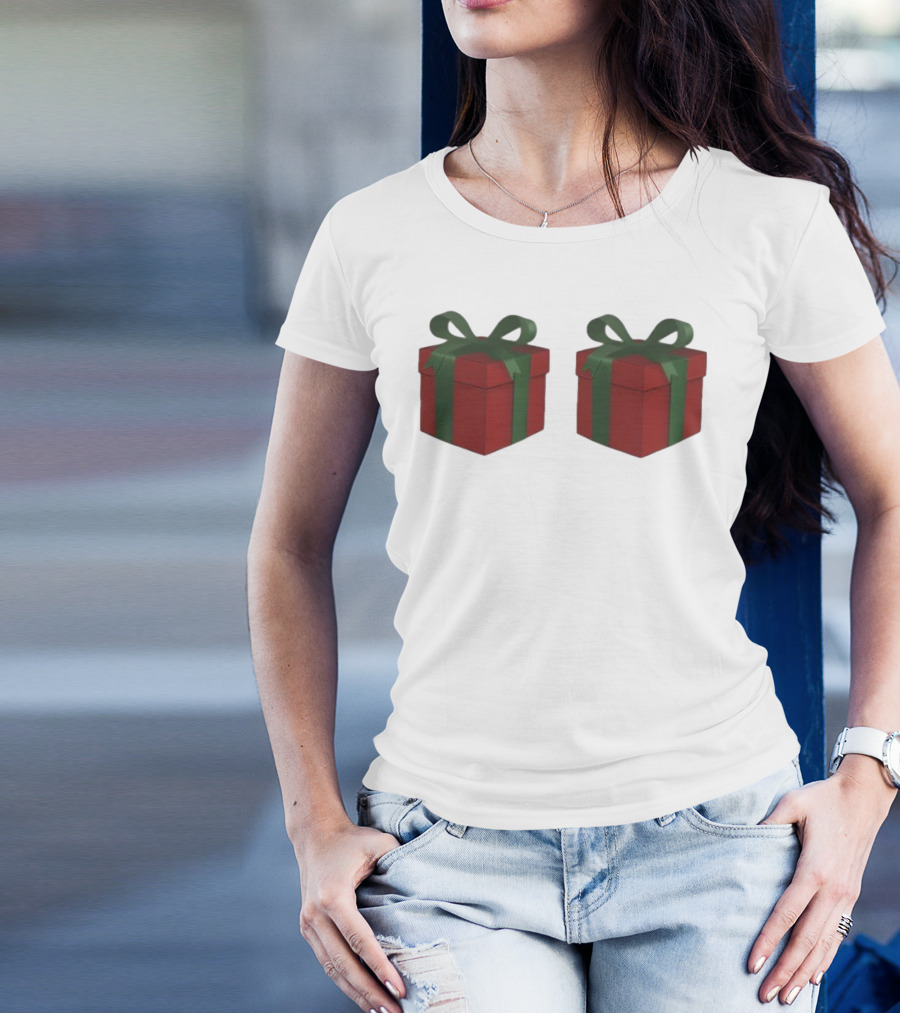 Just Here For The Presents Gifts Holiday Humor T-Shirt