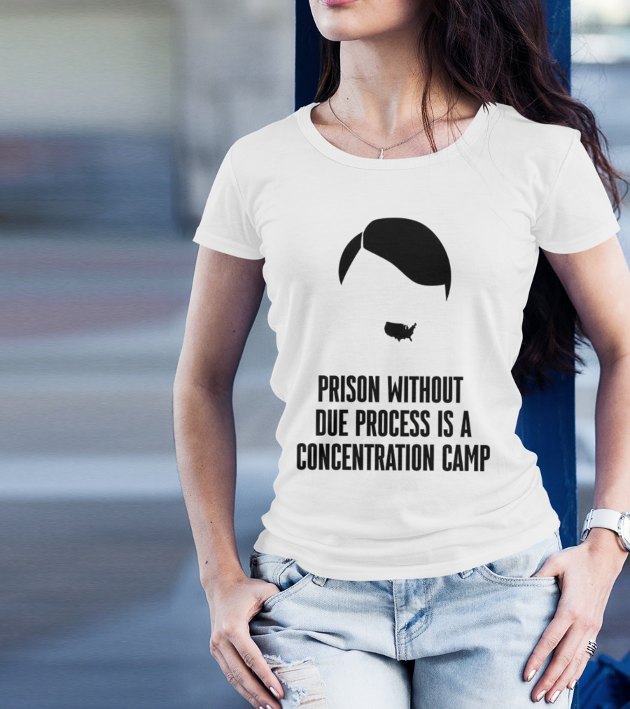 Prison Without Due Process Is A Concentration Camp Face Icon Illustration T-Shirt