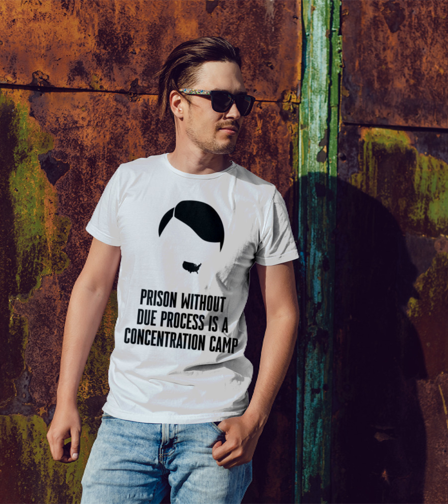 Prison Without Due Process Is A Concentration Camp Face Icon Illustration T-Shirt