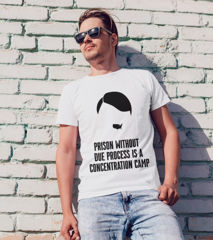Prison Without Due Process Is A Concentration Camp Face Icon Illustration T-Shirt