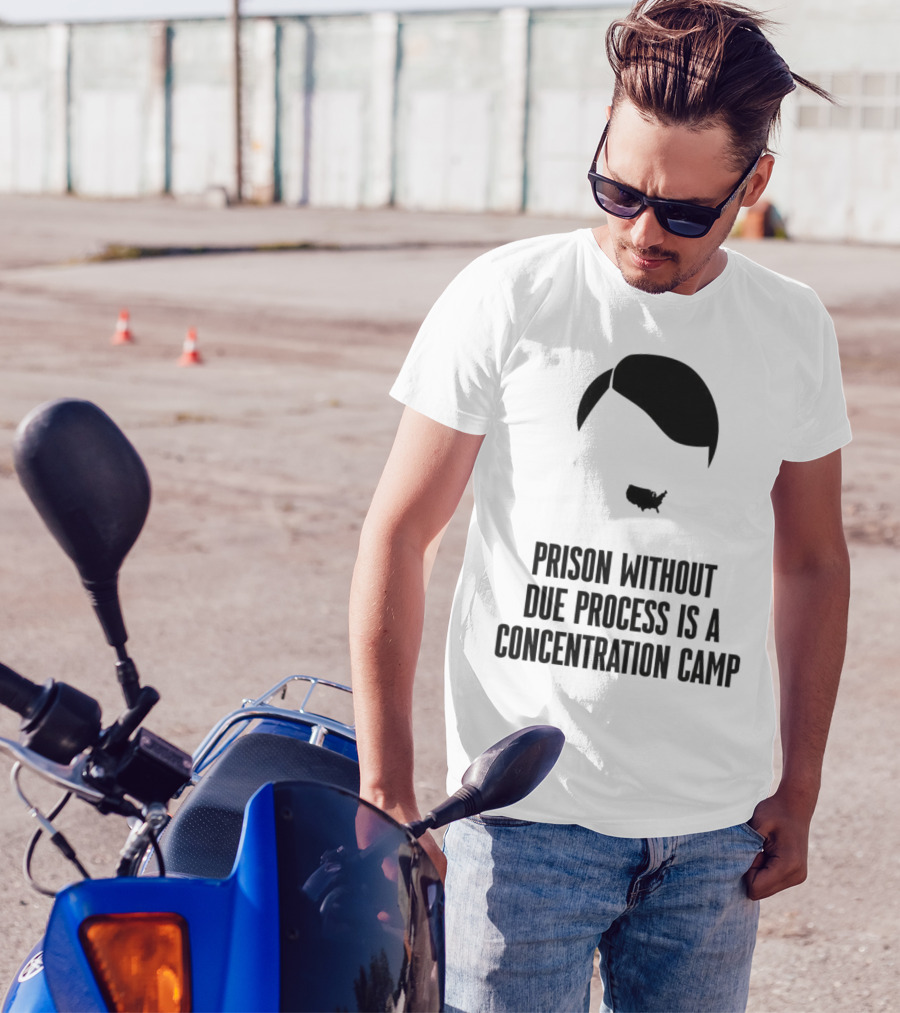 Prison Without Due Process Is A Concentration Camp Face Icon Illustration T-Shirt