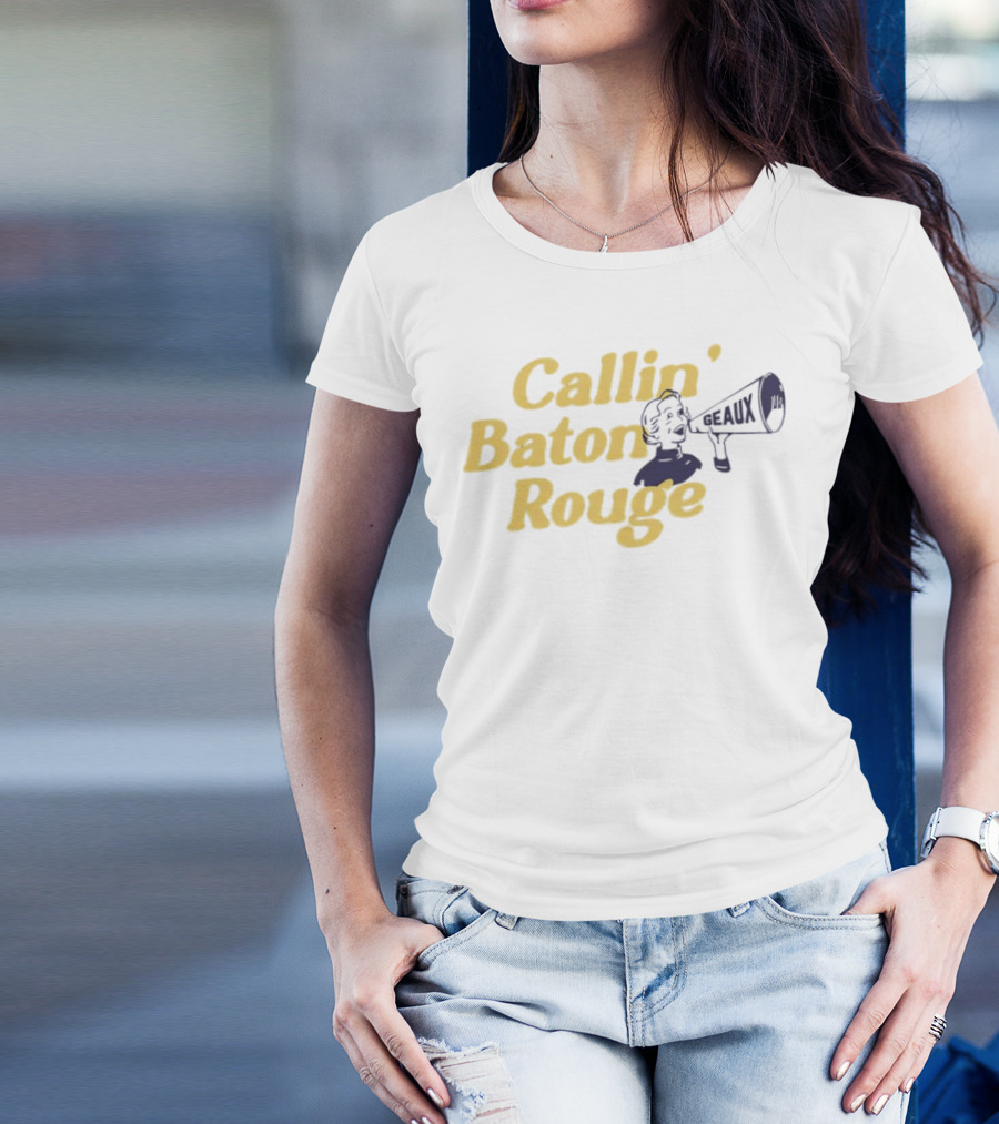 Callin’ Baton Rouge Geaux Megaphone Icon T-Shirt