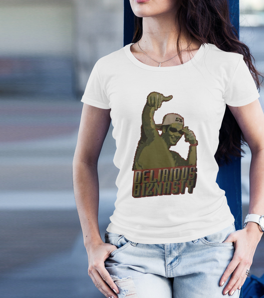 Delirious Biznasty Graphic With Man In Sunglasses And Cap T-Shirt