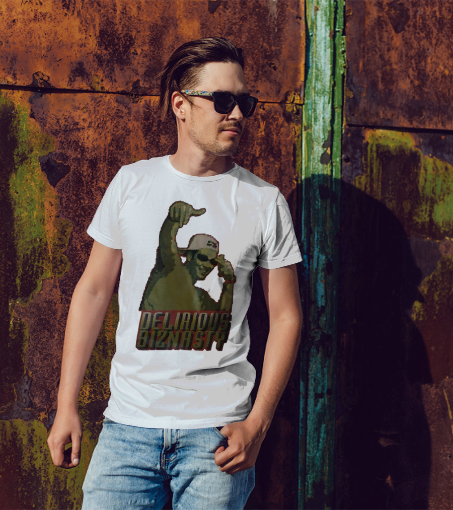 Delirious Biznasty Graphic With Man In Sunglasses And Cap T-Shirt