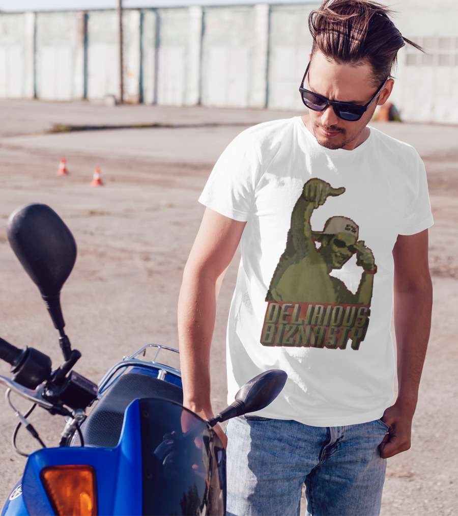 Delirious Biznasty Graphic With Man In Sunglasses And Cap T-Shirt