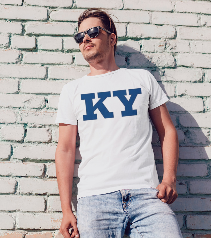 Kentucky KY Bold Blue Letters Iconic State Pride T-Shirt