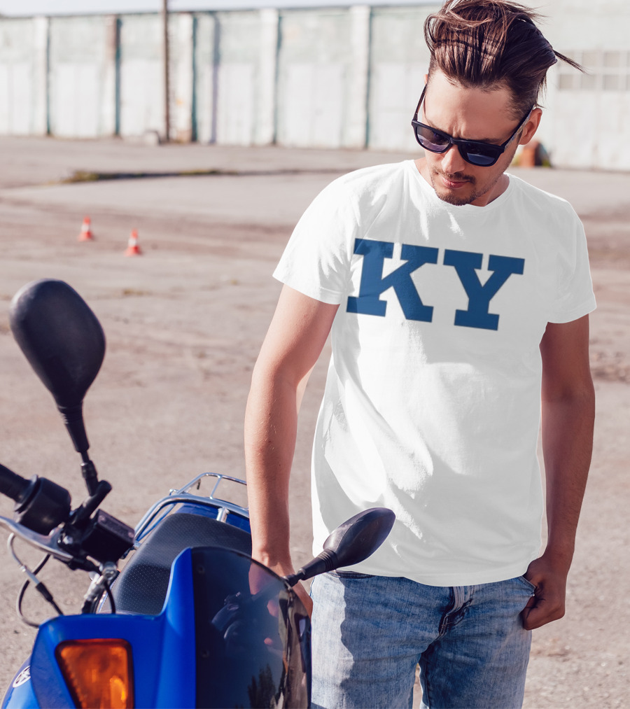 Kentucky KY Bold Blue Letters Iconic State Pride T-Shirt