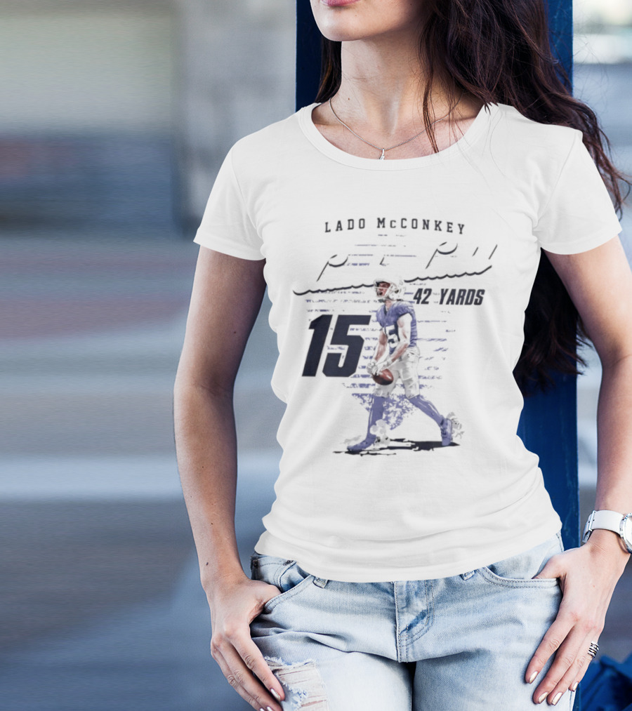 Ladd McConkey Punt Return 42 Yards 15 T-Shirt