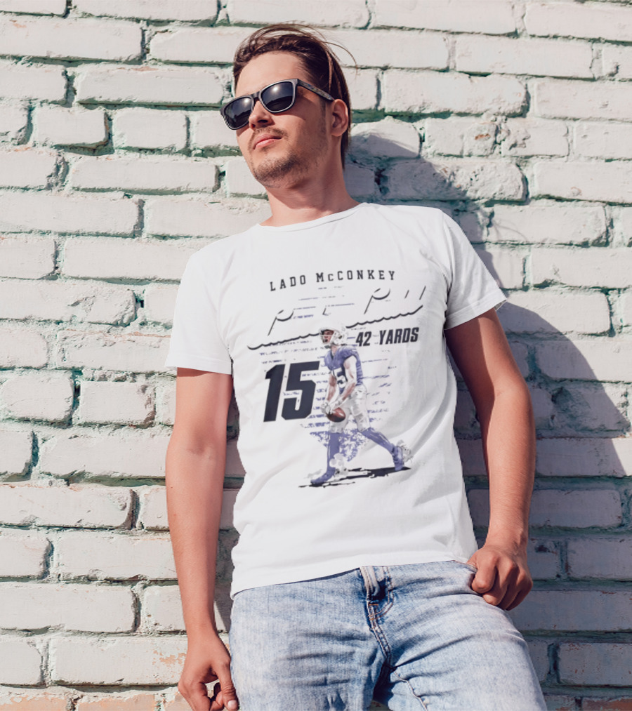 Ladd McConkey Punt Return 42 Yards 15 T-Shirt