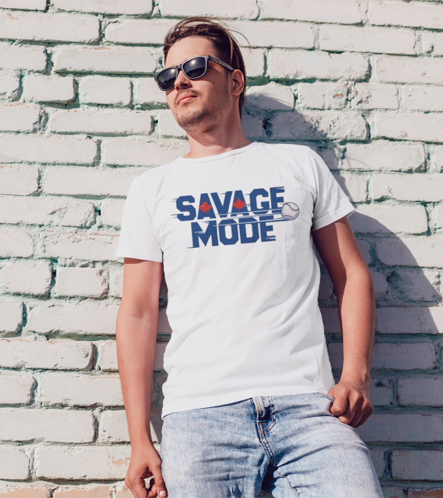 Savage Mode Blue Jays Baseball Maple Leaf Canada T-Shirt