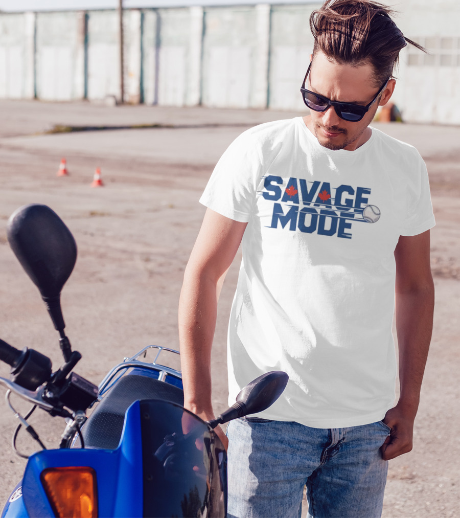 Savage Mode Blue Jays Baseball Maple Leaf Canada T-Shirt