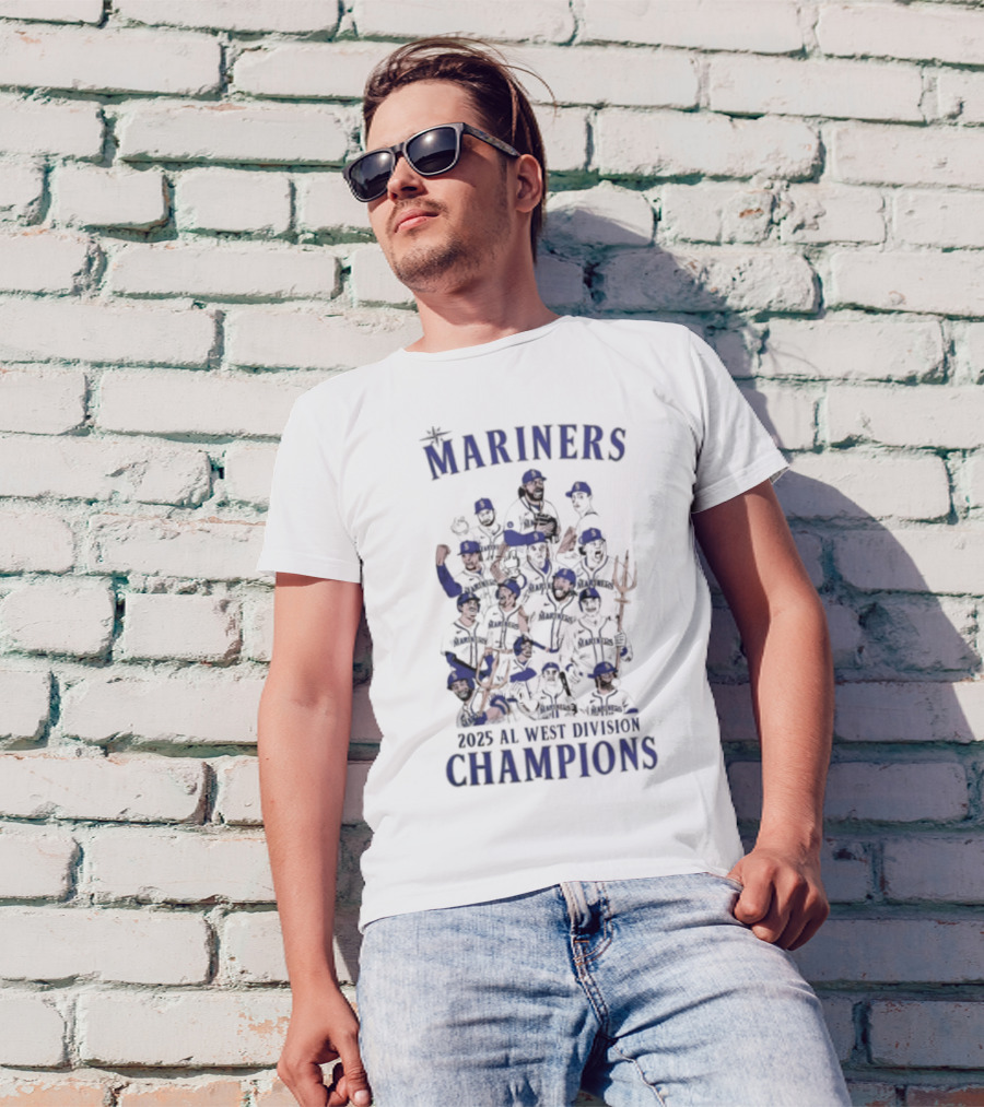 Mariners 2025 AL West Division Champions T-Shirt
