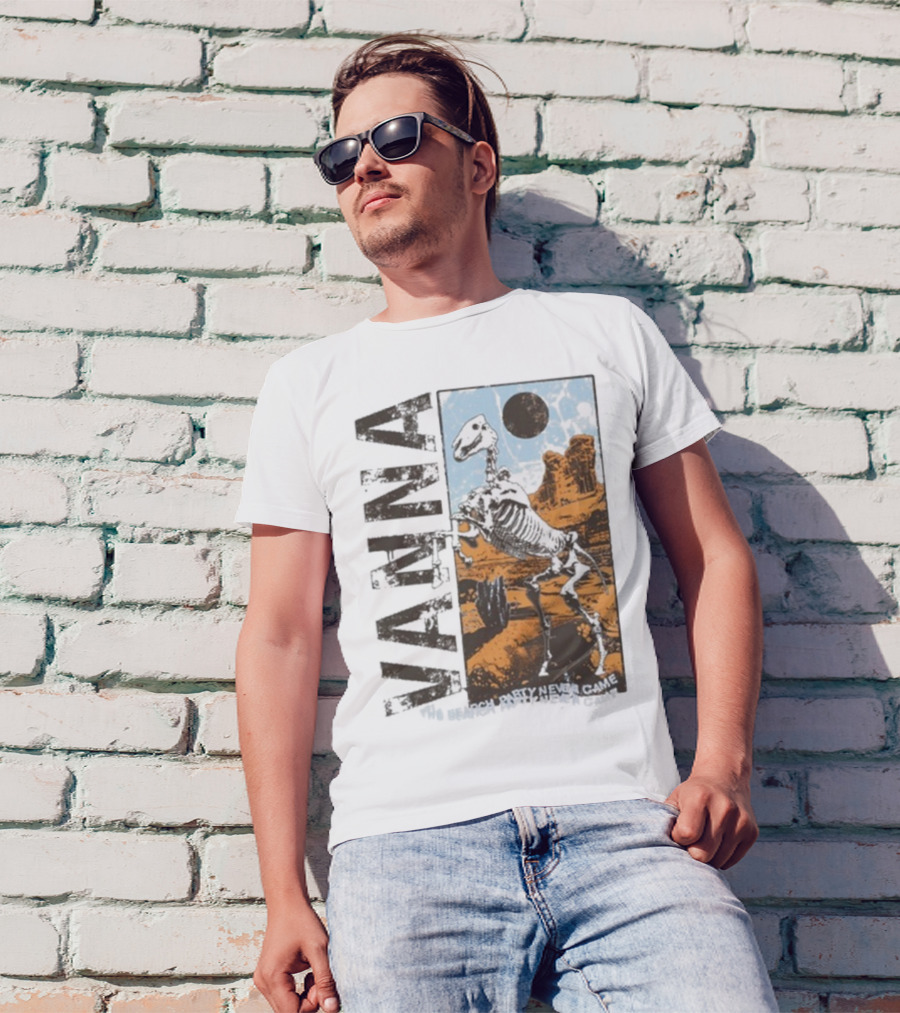 Vanna The Search Party Never Came Skeleton Desert Landscape T-Shirt