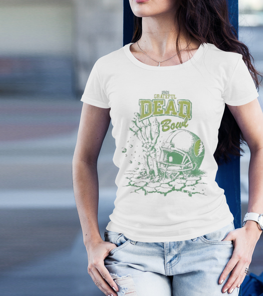 1965 Grateful Dead Boul Helmet Skeleton Hand T-Shirt
