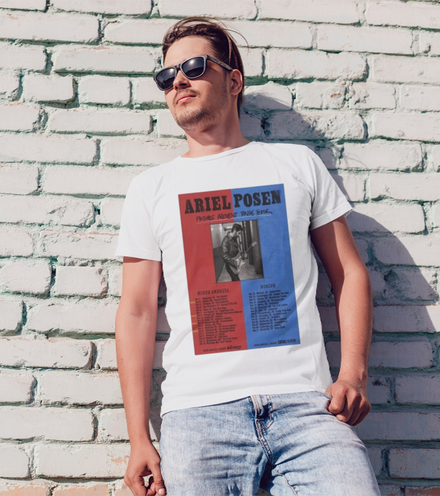 Ariel Posen Future Present Tense Tour North America Europe 2025 2026 Special Guests Wendigo Cathal Murphy T-Shirt