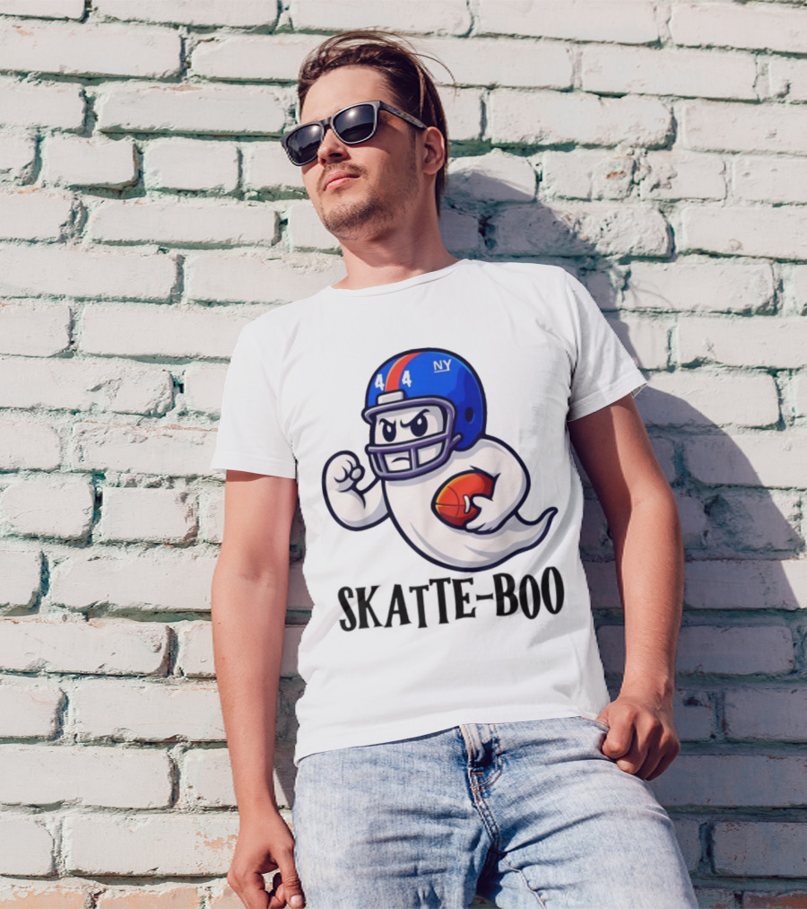 New York Giants Skatte-Boo Ghost Halloween Football Spirit T-Shirt