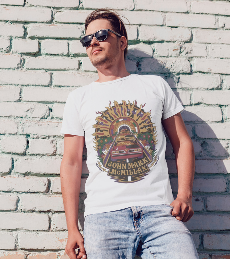 John Mark McMillan Cars And Tunnel Psychedelic Art T-Shirt