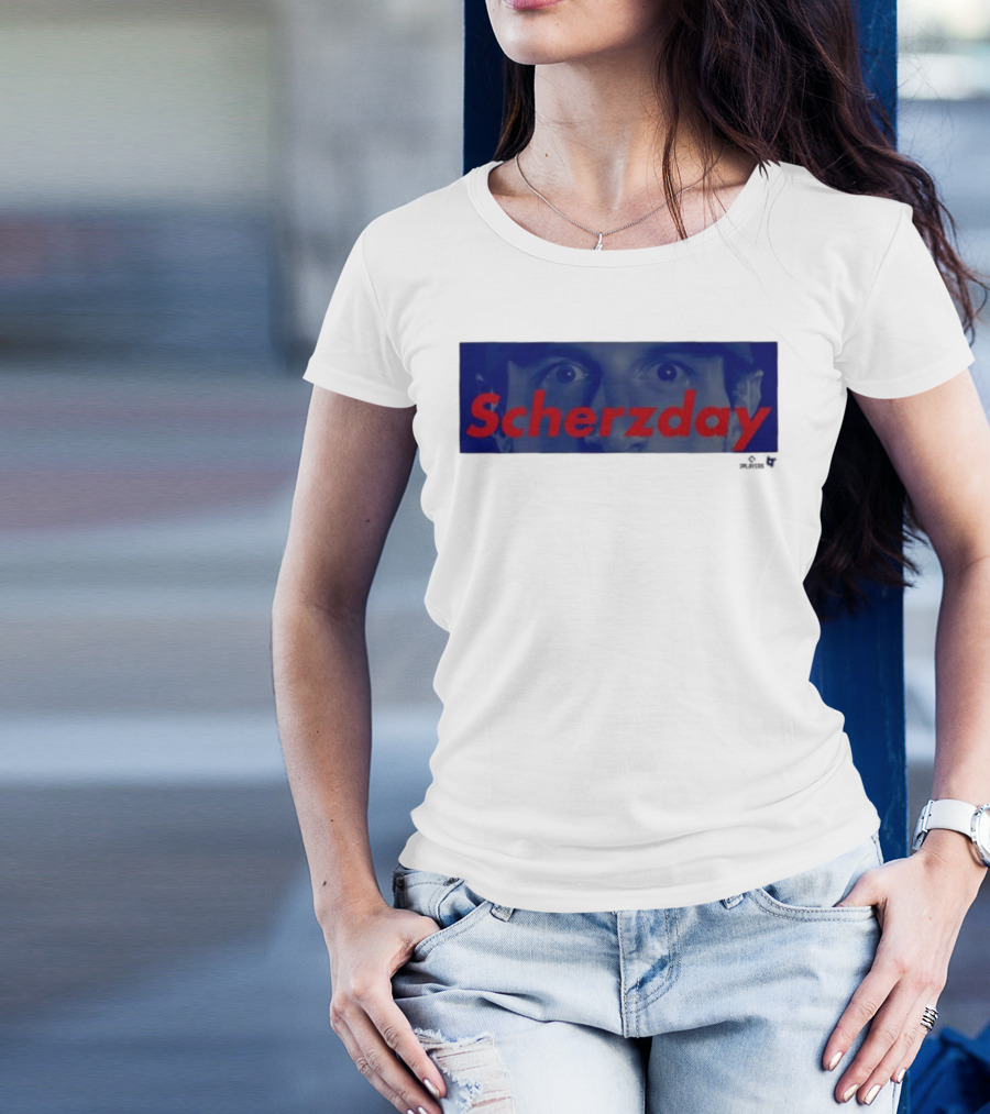 Max Scherzer Scherzday Eyes Toronto Blue Jays T-Shirt