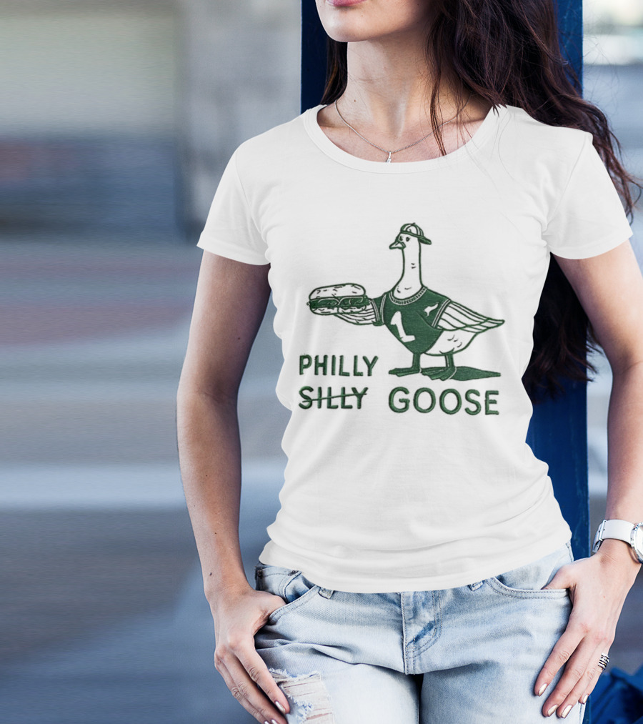 Philly Silly Goose Philadelphia Phillies Eagles T-Shirt