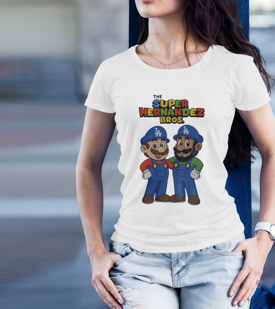 The Super Hernandez Bros LA Baseball Theme T-Shirt