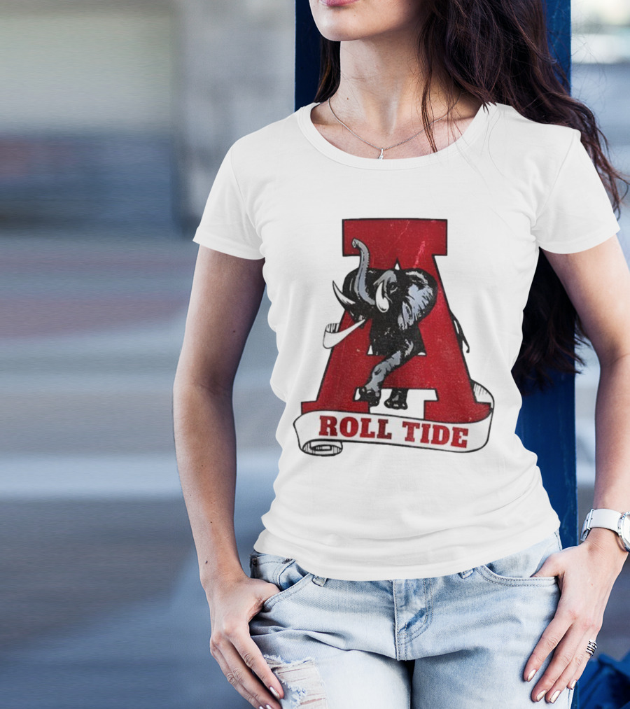 Vintage Roll Tide Alabama Crimson Tide Elephant Retro A T-Shirt
