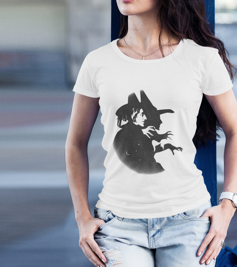 Wicked Witch Of The West Silhouette Halloween Oz Wizard T-Shirt