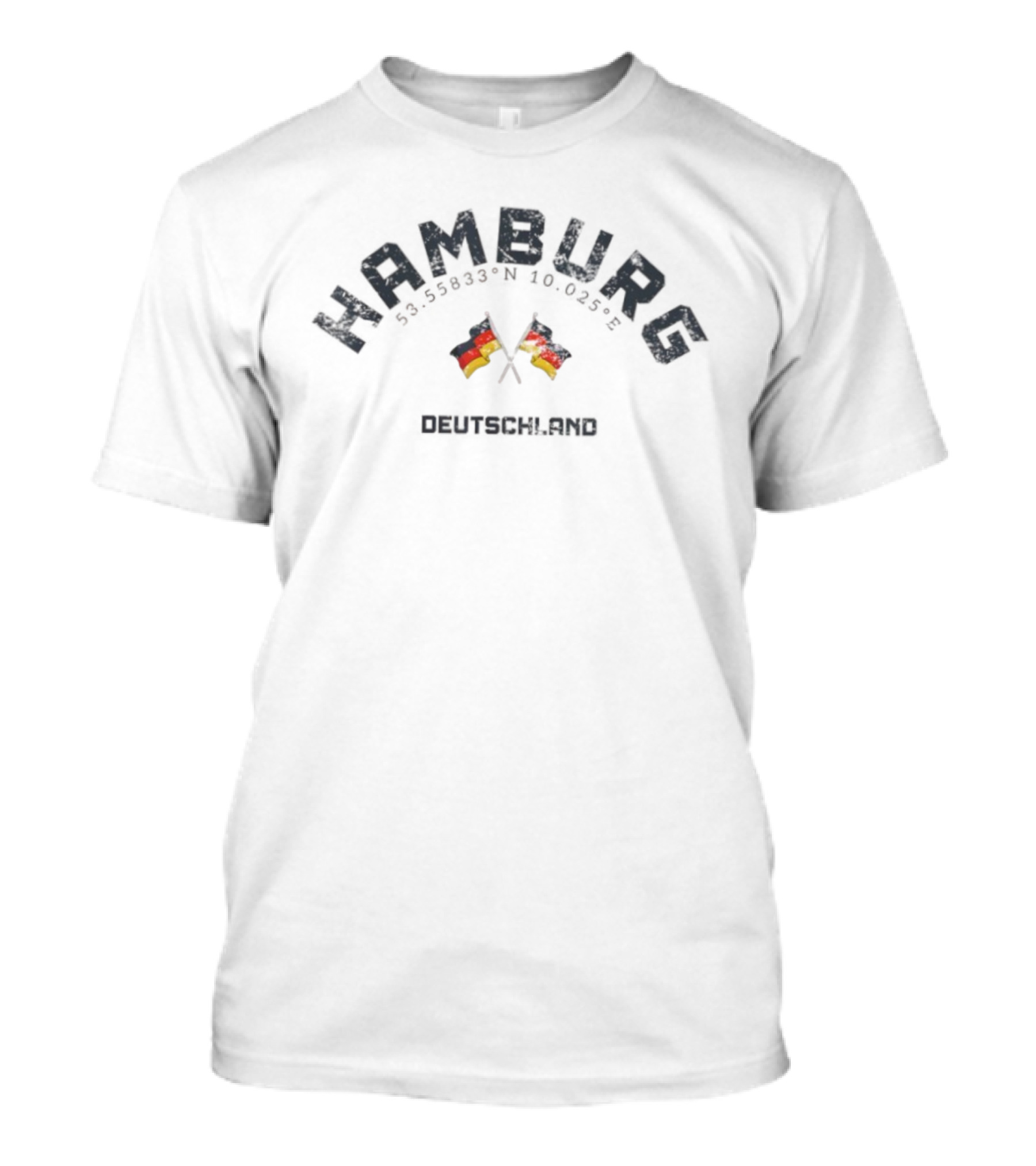 Hamburg Deutschland Flags Iconic Germany Heritage T-Shirt