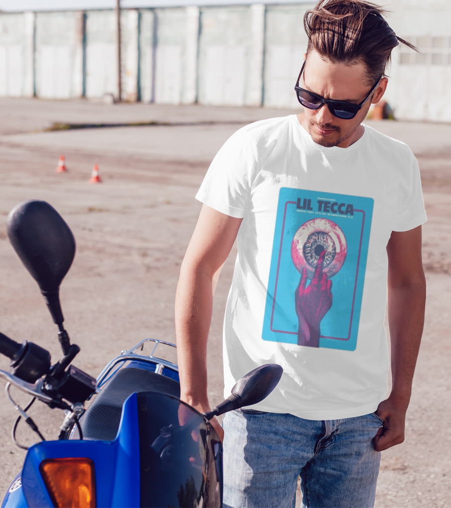 Lil Tecca Live At The Warfield Theatre San Francisco Oct 21 2025 Hand Eye Iconography T-Shirt