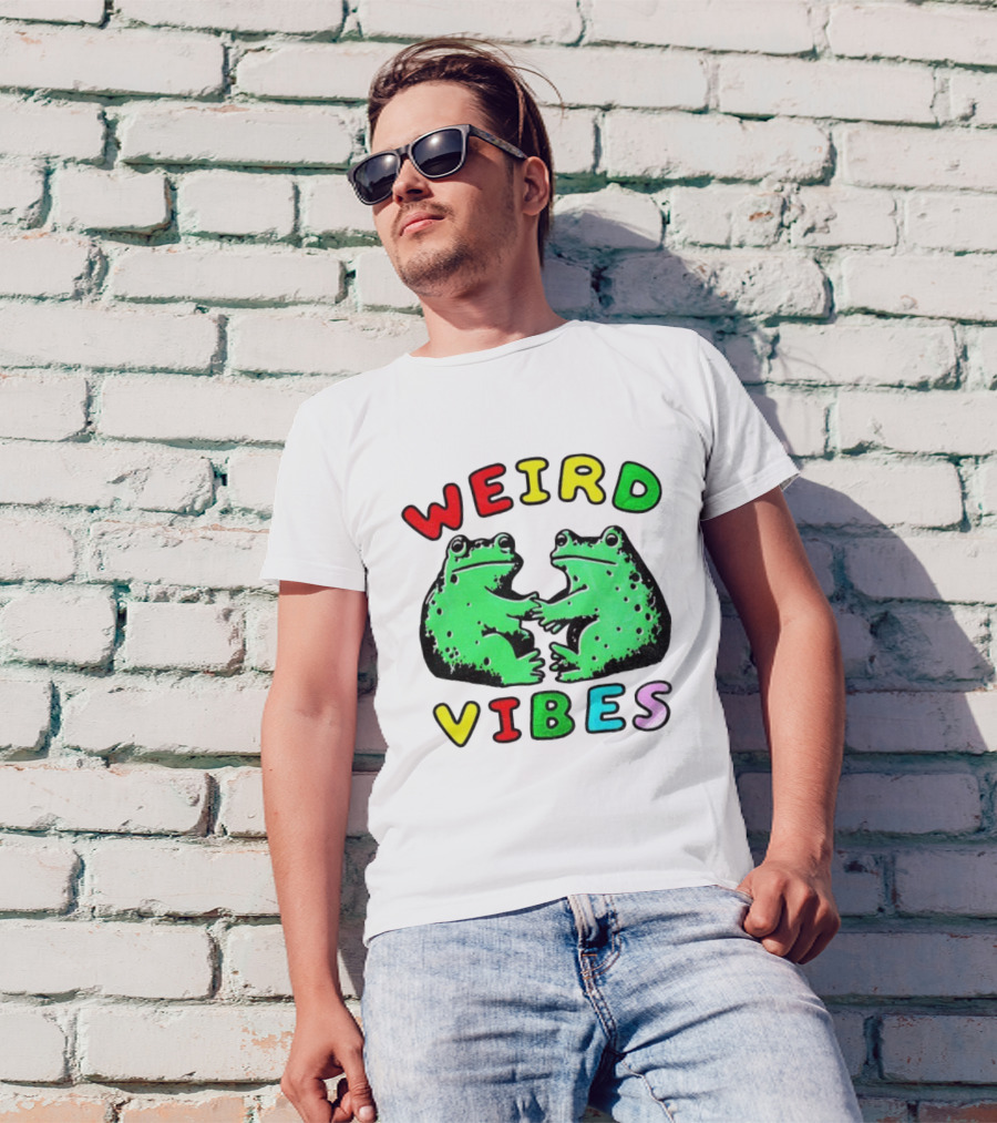 Weird Vibes Funny Frog Cottagecore Toad T-Shirt