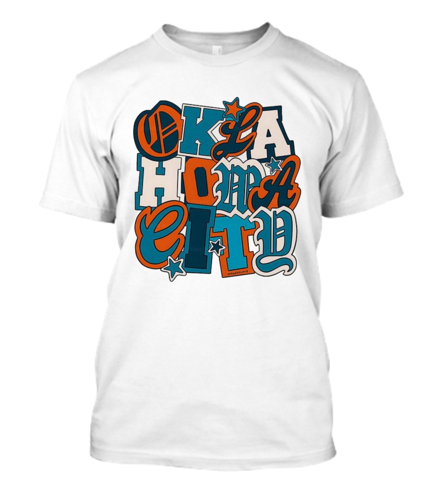 Oklahoma City Thunder Retro Typography Oklahoma City Styles T-Shirt