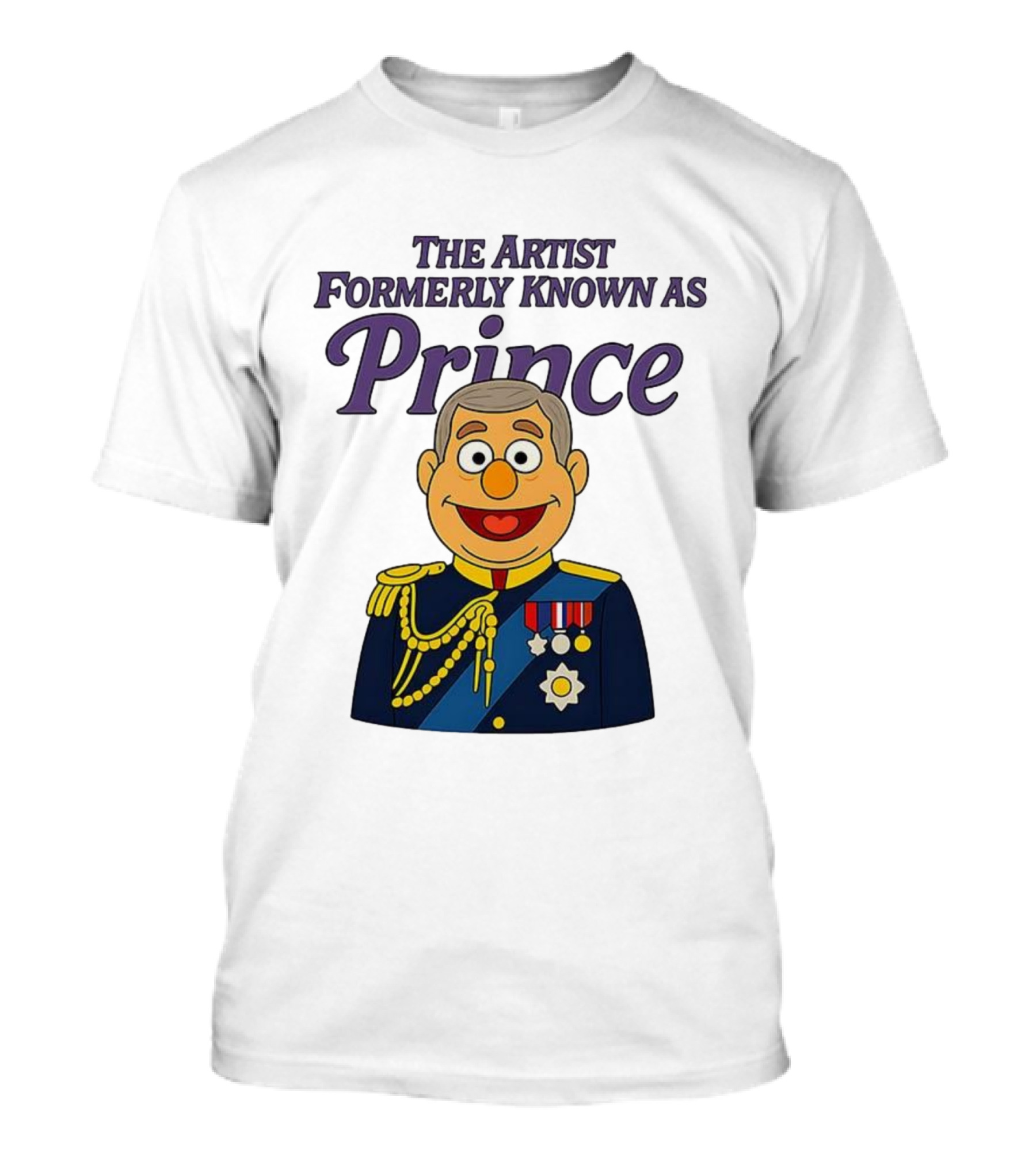The Artist Formerly Known As Prince Andrew Caricature Royal Cartoon T-Shirt