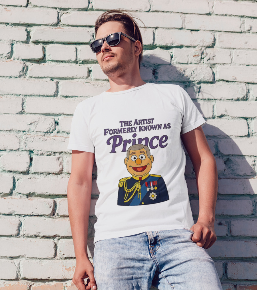 The Artist Formerly Known As Prince Andrew Caricature Royal Cartoon T-Shirt