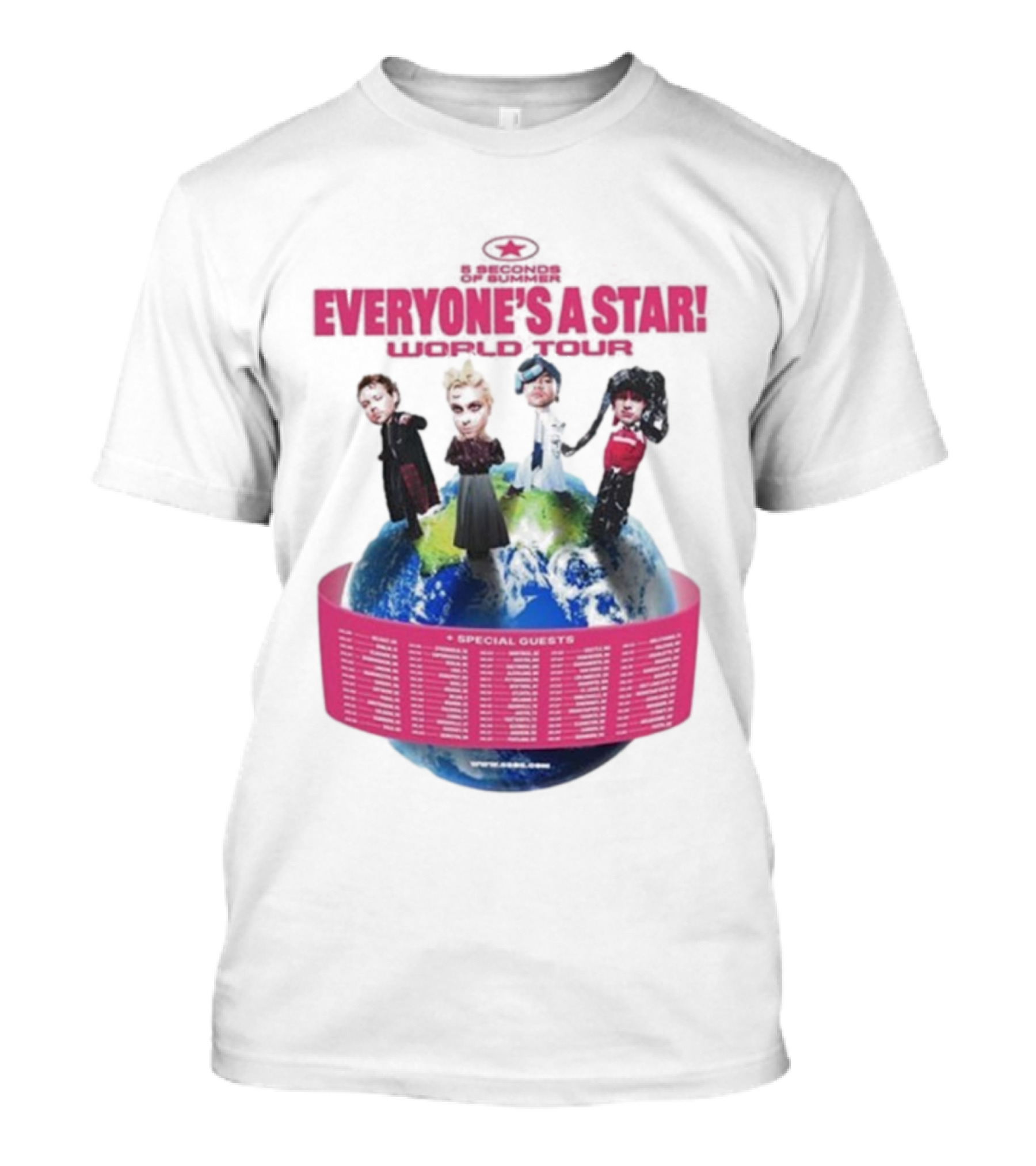 5 Seconds Of Summer Everyone's A Star Tour 2026 With Special Guests T-Shirt