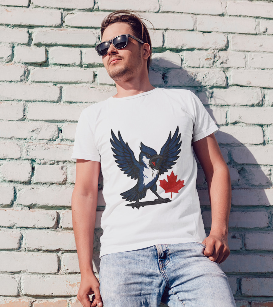 Toronto Blue Jays Canadian Blue Jay Go Jays Maple Leaf T-Shirt