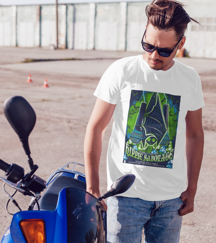 Hippie Sabotage Echoes Of Time Tour With Kembe X October 25 2025 The Caverns Grundy County TN T-Shirt