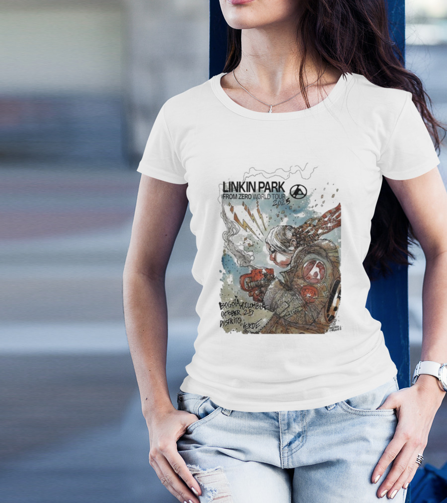 Linkin Park From Zero World Tour Bogota Colombia Distrito Verde October 25 2025 T-Shirt
