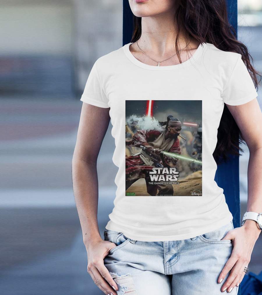 Star Wars The Gangster Menace Snoop Jedi Parody Disney T-Shirt