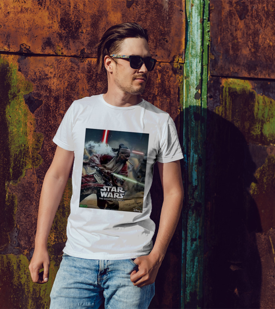 Star Wars The Gangster Menace Snoop Jedi Parody Disney T-Shirt