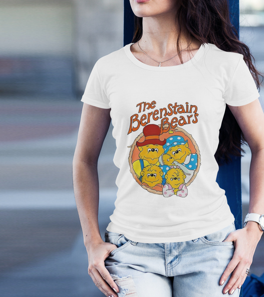 The Berenstain Bears Family Cartoon Nostalgia Vintage Style T-Shirt