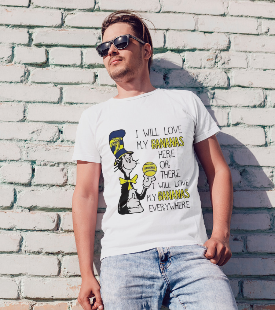 The Cat In The Hat Bananas Love My Bananas Everywhere T-Shirt
