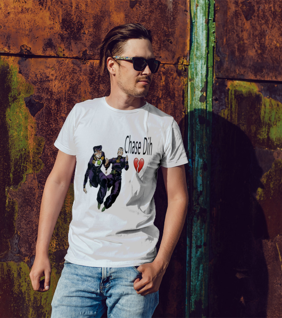 Jojo's Bizarre Adventure Chase Dih Heart Broken Iconic Characters Jump Action T-Shirt